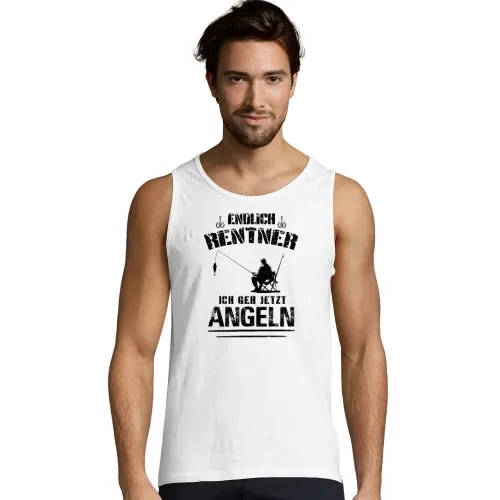 Angel Rente Angler Rentner Geh Jetzt Angeln Spruch Männer T-Shirt