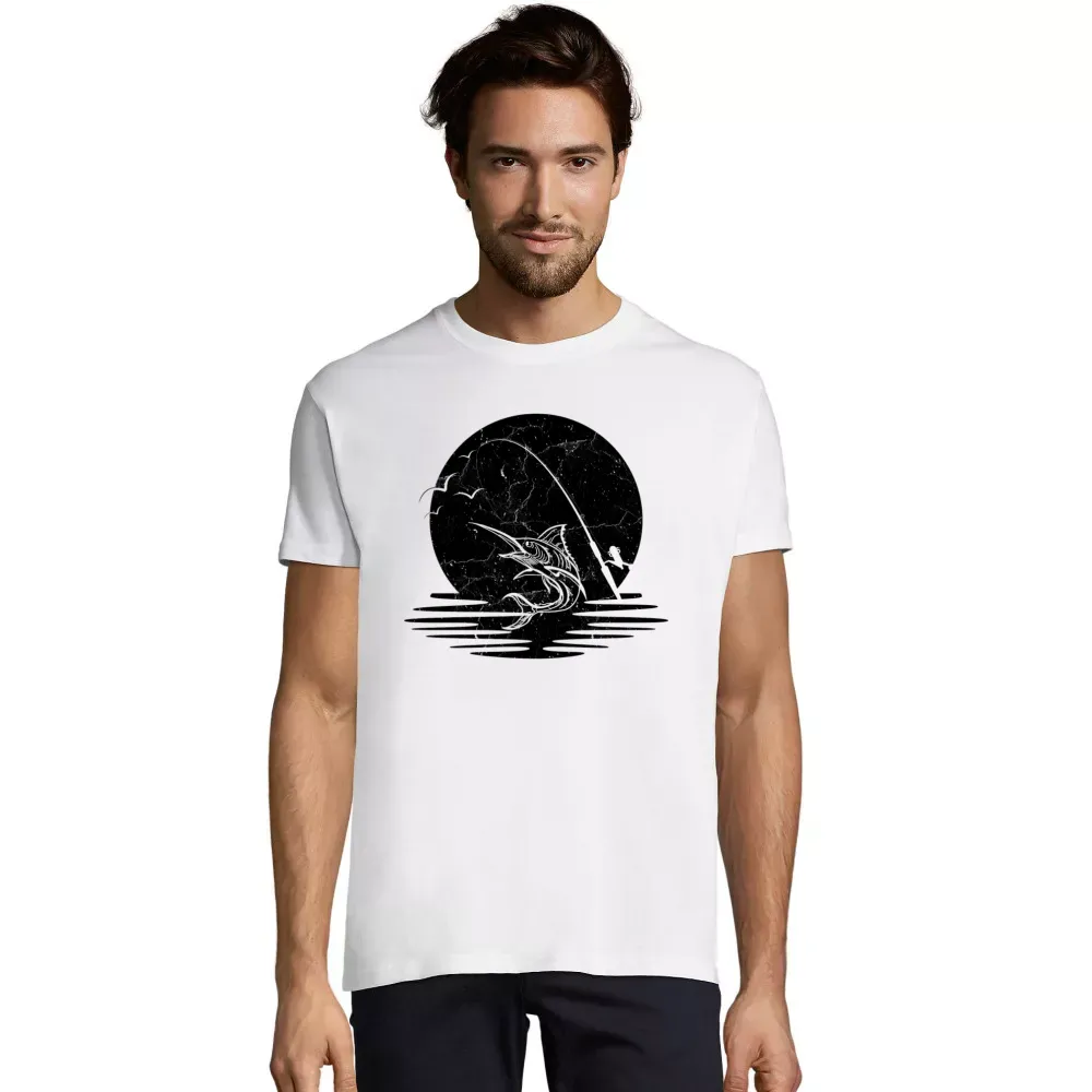  Männer T-Shirt mit Aufdruck 'Angler Vintage Angeln'