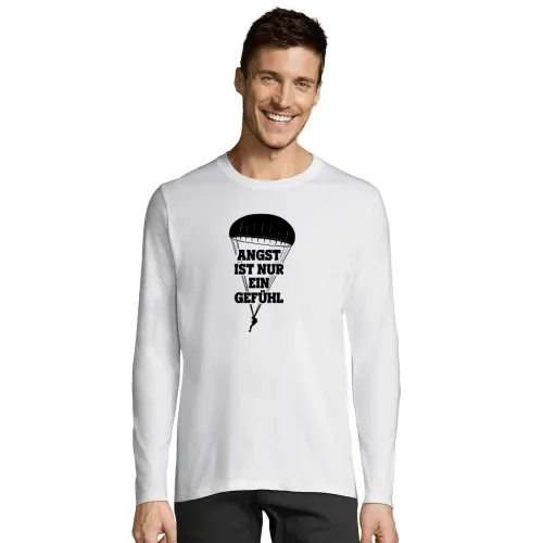 Angst ist nur ein Gefühl - Fallschirmjäger Spruch Männer T-Shirt