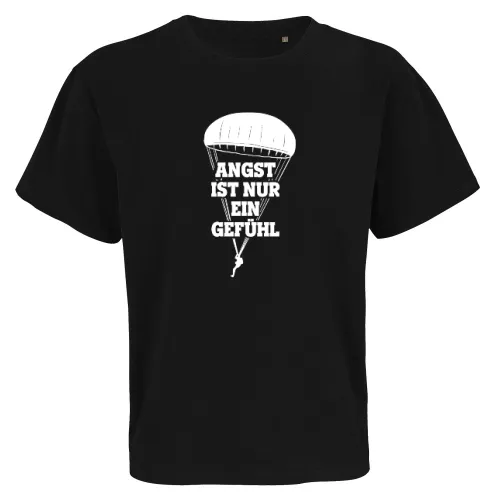 Angst ist nur ein Gefühl - Fallschirmjäger Spruch Männer T-Shirt