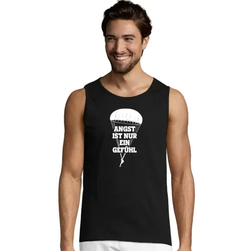 Angst ist nur ein Gefühl - Fallschirmjäger Spruch Männer T-Shirt