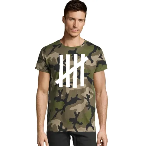 Anstreich Striche als Zaun Männer T-Shirt