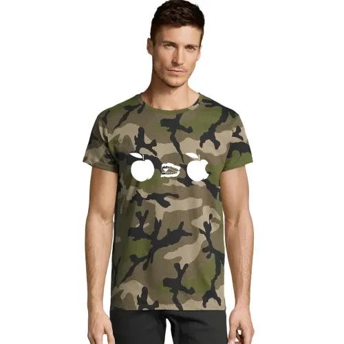Apfel Gebiss Evolution Männer T-Shirt