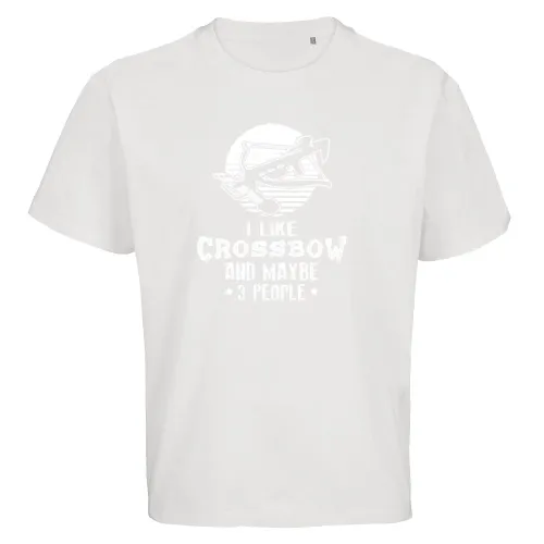 Armbrust Spruch I Like Crossbow und Maybe 3 People Männer T-Shirt