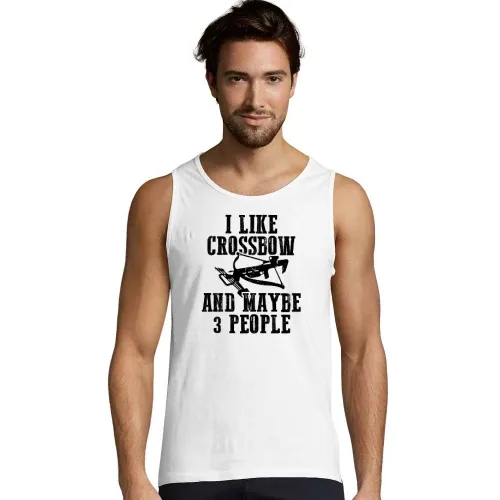 Armbrust Spruch I Like Crossbow und Maybe 3 People T-Shirt Männer Justin