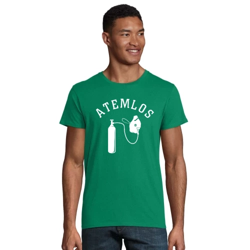 Atemlos Sauerstoffmaske Männer T-Shirt
