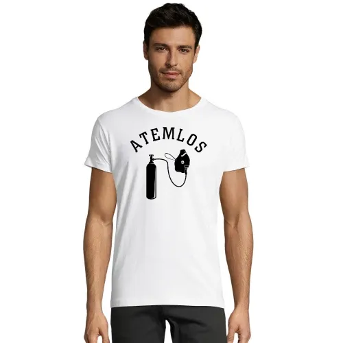 Atemlos Sauerstoffmaske Männer T-Shirt