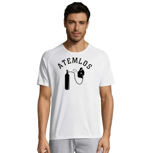 Atemlos Sauerstoffmaske Männer T-Shirt