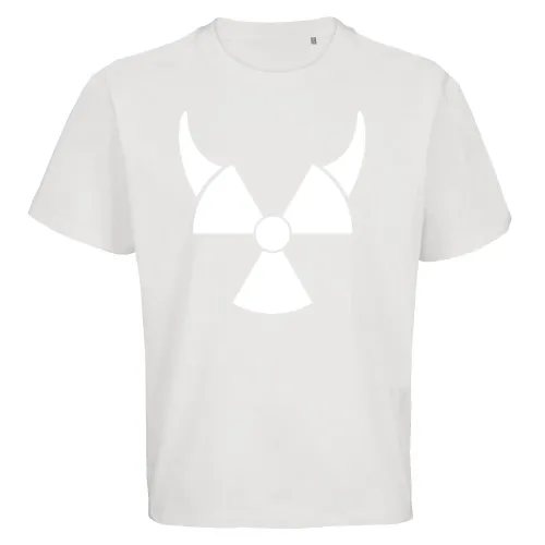 Atom Symbol mit Teufelshörner Männer T-Shirt