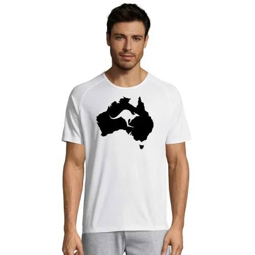 Australien mit Känguru Männer T-Shirt