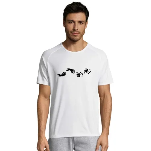 Baby Hand- und Fussabdruck Männer T-Shirt