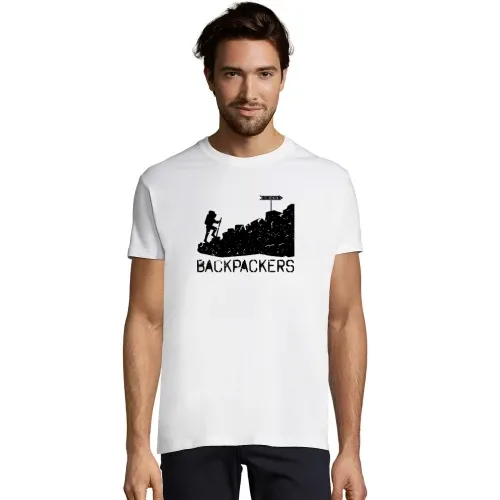 Backpacking Schule T-Shirt Männer Imperial
