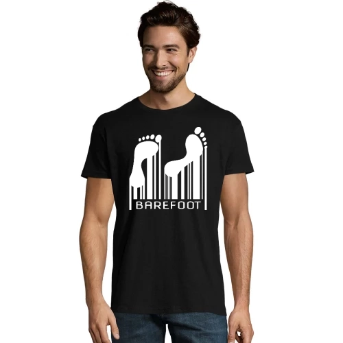 Barefoot Barcode Barfuss Strichcode Code T-Shirt
