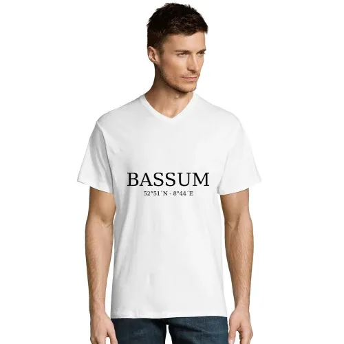 Bassum Koordinaten T-Shirt Männer Victory