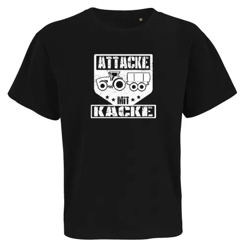 Bauer Landwirt Feldarbeit Gülle Attacke Mit Kacke Männer T-Shirt