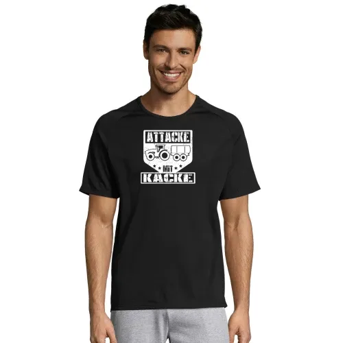 Bauer Landwirt Feldarbeit Gülle Attacke Mit Kacke Männer T-Shirt
