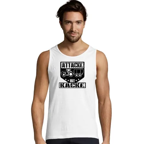 Bauer Landwirt Feldarbeit Gülle Attacke Mit Kacke Männer T-Shirt