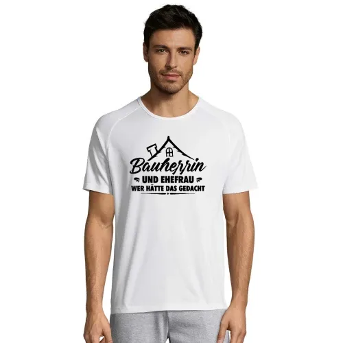 Bauherrin und Ehefrau Wer Hätte Das Gedacht Geschenk Männer T-Shirt