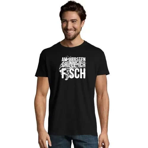 BBQ Spruch Fisch Griller Grillen Angeln Angler Männer T-Shirt BBQ Spruch Fisch Griller Grillen Angeln Angler T-Shirt