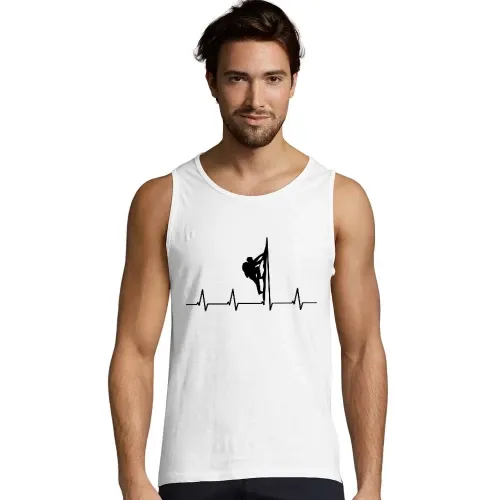 Bergsteigerherzschlag Männer T-Shirt