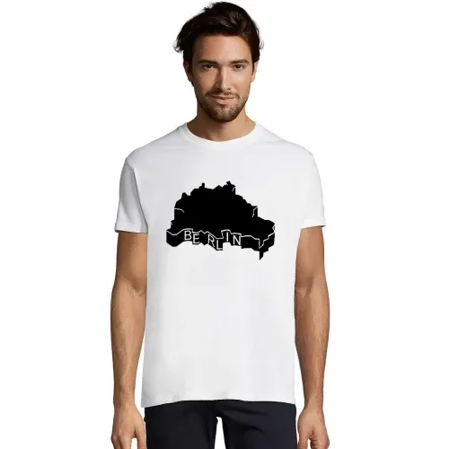 Berlin Umriss 3D Männer T-Shirt