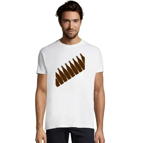Bierflaschengürtel Shirt Männer T-Shirt Bierflaschengürtel Shirt T-Shirt