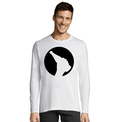 Biermond mit einer Bierflasche in der Hand Männer T-Shirt