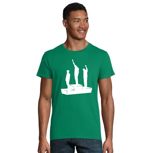 Black Power Bewegung 1968 Mexiko Männer T-Shirt