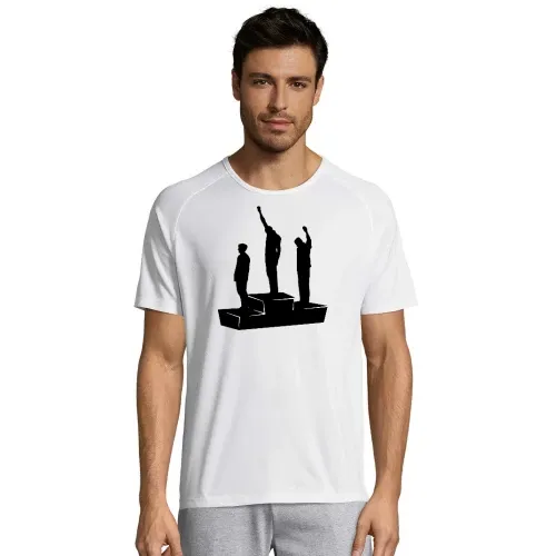 Black Power Bewegung 1968 Mexiko Männer T-Shirt