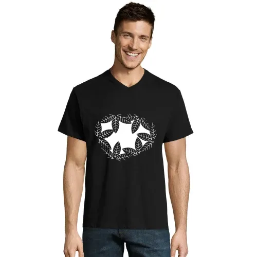 Blätterloch im Dschungel T-Shirt Männer Victory