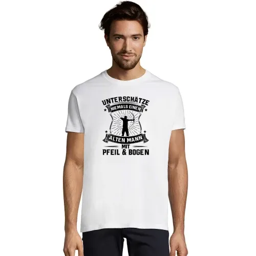 Bogenschießen Alter Mann Spruch Archer Bogensport T-Shirt Männer Imperial