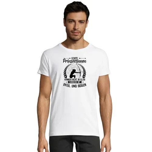 Bogenschießen Prinzessin Bogenschützin Pfeil Bogen Männer T-Shirt