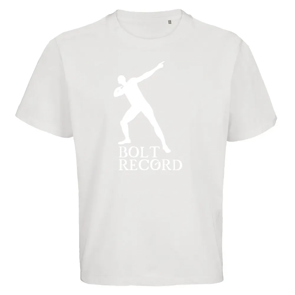  Männer T-Shirt mit Aufdruck 'Bolt Record'