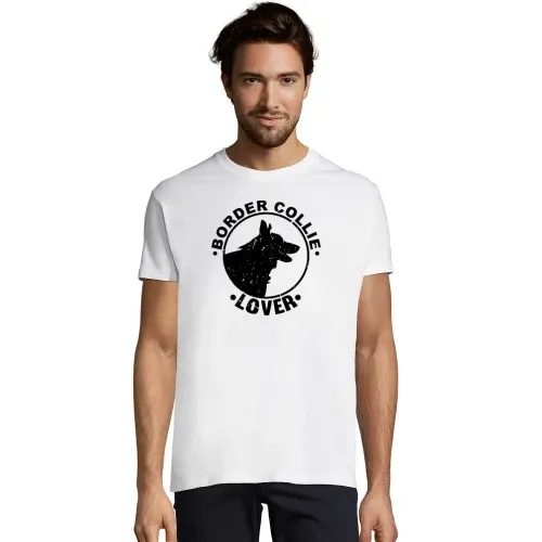 Border Collie Lover Hundewappen Geschenkidee Männer T-Shirt Border Collie Lover Hundewappen Geschenkidee T-Shirt