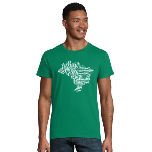 Brasilien Fingerabdruck Männer T-Shirt