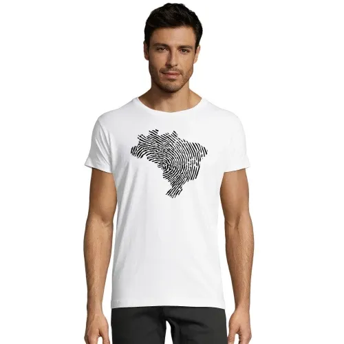 Brasilien Fingerabdruck Männer T-Shirt