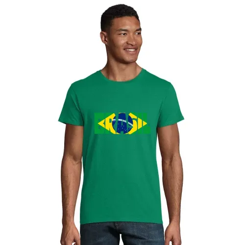 Brasilien mit Fahne Männer T-Shirt