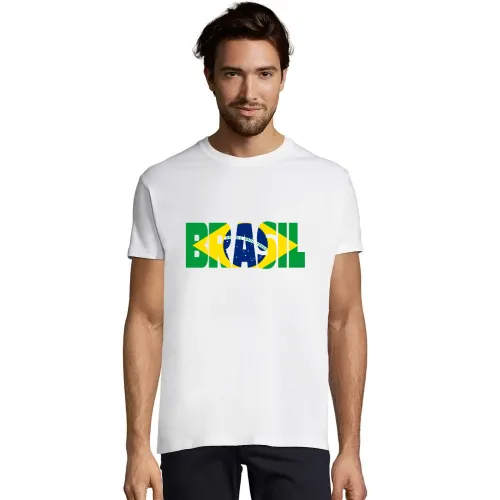 Brasilien mit Fahne Männer T-Shirt
