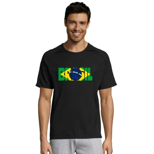 Brasilien mit Fahne Männer T-Shirt
