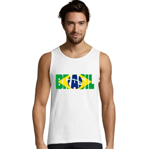 Brasilien mit Fahne Männer T-Shirt