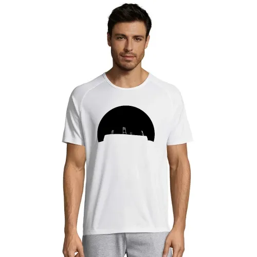 Bremen Fussballstadion im Sonnenuntergang Männer T-Shirt