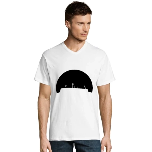 Bremen Fussballstadion im Sonnenuntergang Männer T-Shirt