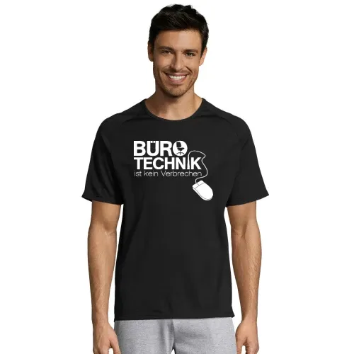 Bürotechnik ist kein Verbrechen Männer T-Shirt