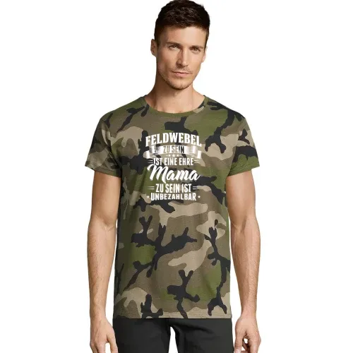 Bundeswehr Feldwebel Mama Mutter Soldatin Soldat Männer T-Shirt