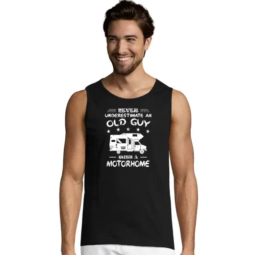 Camping Camper Rentner Wohnmobil Old Guy Motorhome Männer T-Shirt