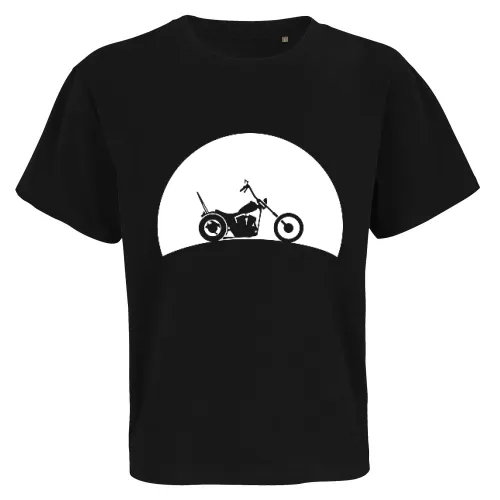 Chopper im Sonnenuntergang Männer T-Shirt