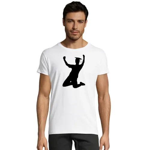 College Abschluss Jubel Männer T-Shirt