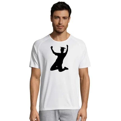 College Abschluss Jubel Männer T-Shirt