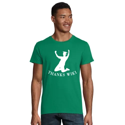 College Abschluss Jubel Thanks Wiki Männer T-Shirt
