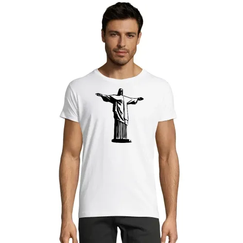 Cristo Redentor in Rio de Janiero 3D Männer T-Shirt